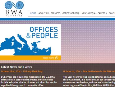 BWA Yachting - Yacht agency - Intranet, Applications